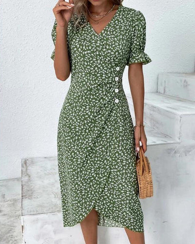 Giselle | Vestido Floral de Escote en V