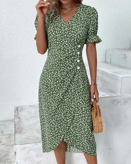 Giselle | Vestido Floral de Escote en V