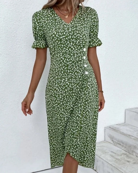Giselle | Vestido Floral de Escote en V