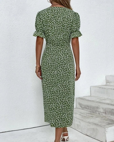 Giselle | Vestido Floral de Escote en V
