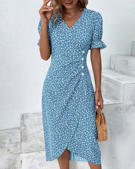 Giselle | Vestido Floral de Escote en V