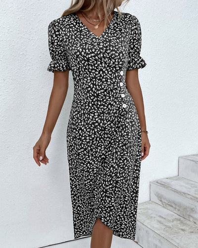 Giselle | Vestido Floral de Escote en V