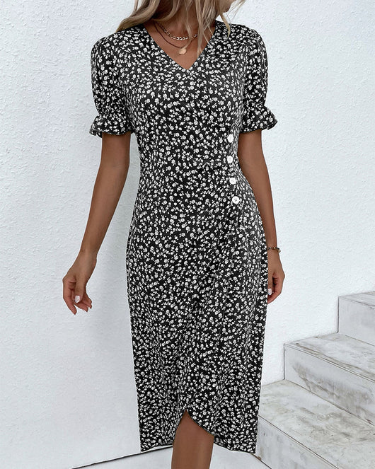Giselle | Vestido Floral de Escote en V