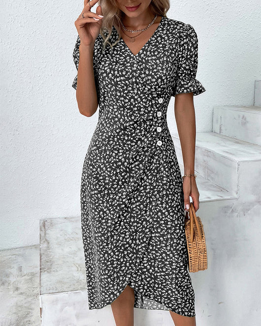 Giselle | Vestido Floral de Escote en V