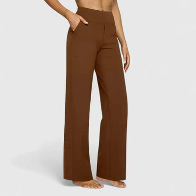 Pantalón Nadine de Pierna Ancha con Cintura Elástica