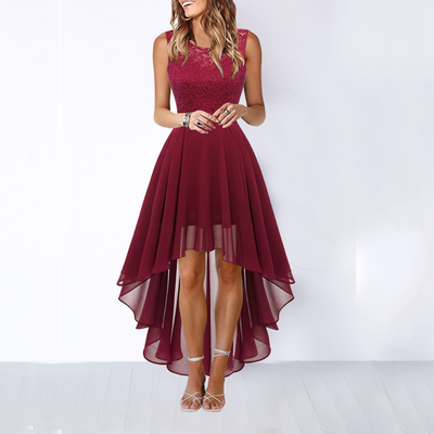 Vestido Midi Helga Asimétrico para Invitadas de Boda
