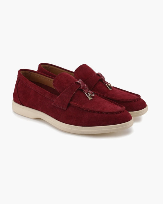 Mocasines de Ante Old Money para Mujer