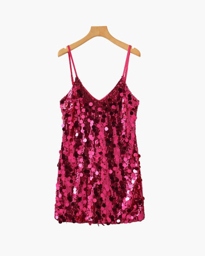 Vestido Corto de Lentejuelas para Fiesta