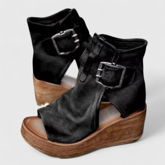 Jess | Sandalias de Cuña con Tira al Tobillo