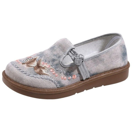 Mocasines Marie con Bordado Floral y Abalorios