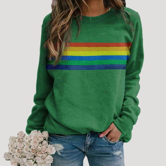 Sudadera Veronika de Rayas Multicolor de Primavera
