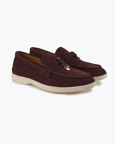 Mocasines de Ante Old Money para Mujer