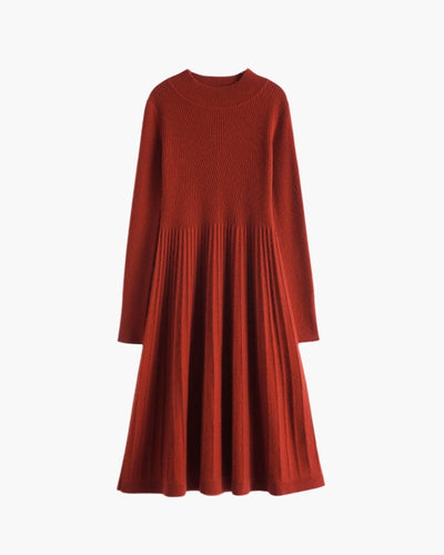 Vestido Evasé de Cachemira Pura