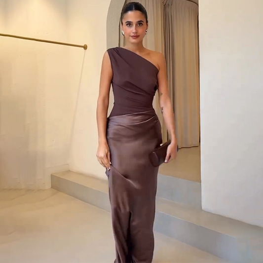 Vestido de Noche Hanna Asimétrico para Boda