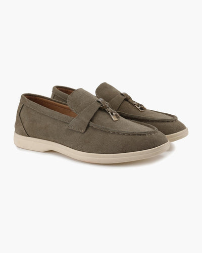 Mocasines de Ante Old Money para Mujer