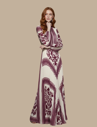 Vestido Maxi de Noche Anja Plisado
