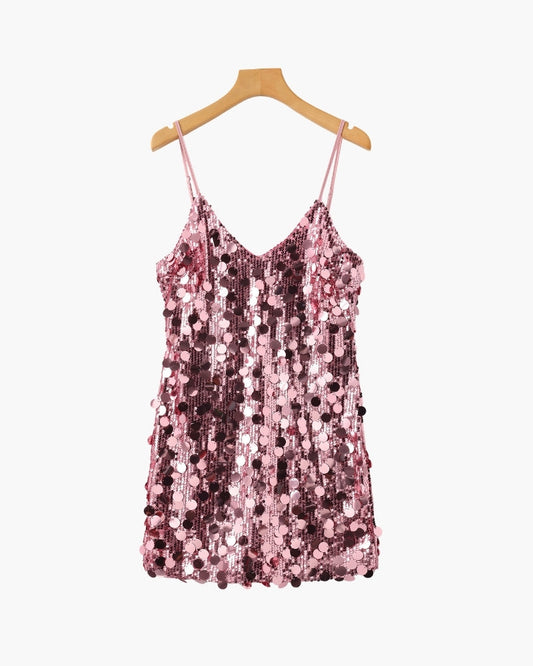 Vestido Corto de Lentejuelas para Fiesta