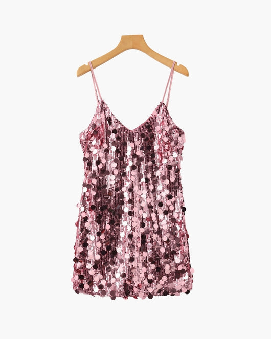 Vestido Corto de Lentejuelas para Fiesta