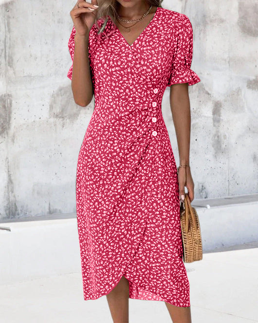 Giselle | Vestido Floral de Escote en V