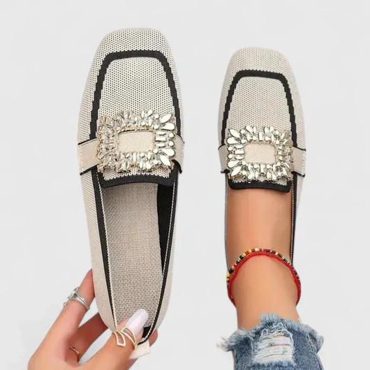 Mocasines Doris con Hebilla de Cristal