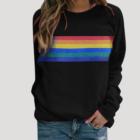 Sudadera Veronika de Rayas Multicolor de Primavera