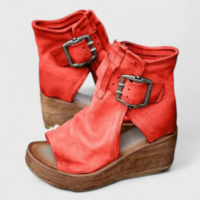 Jess | Sandalias de Cuña con Tira al Tobillo