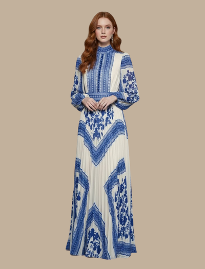 Vestido Maxi de Noche Anja Plisado