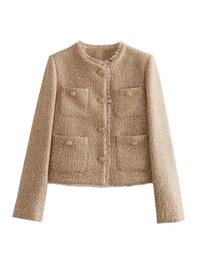 Chaqueta Yvonne de Tweed con Botones