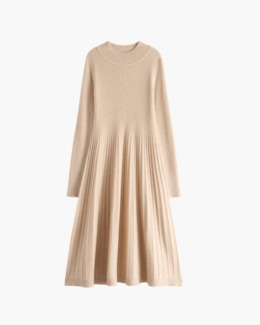 Vestido Evasé de Cachemira Pura