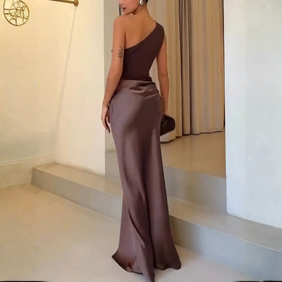 Vestido de Noche Hanna Asimétrico para Boda