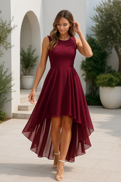 Vestido Marie Asimétrico para Invitada de Boda