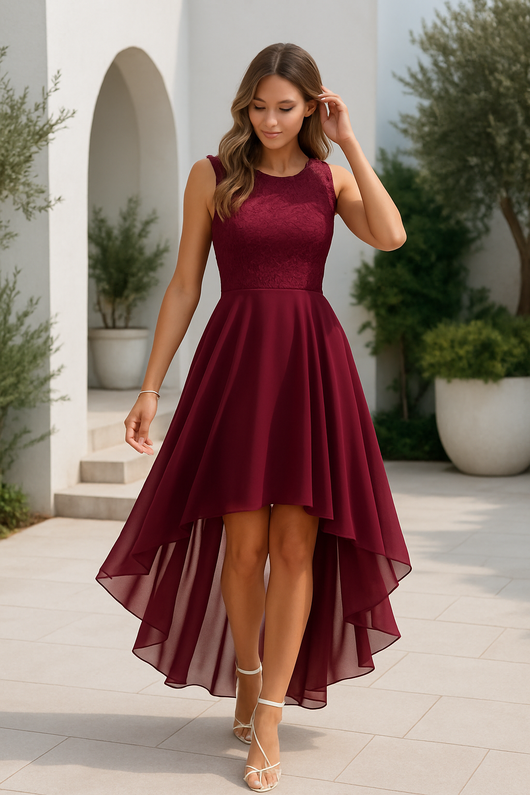 Vestido Marie Asimétrico para Invitada de Boda