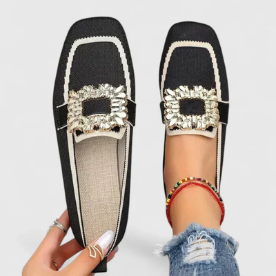 Mocasines Doris con Hebilla de Cristal