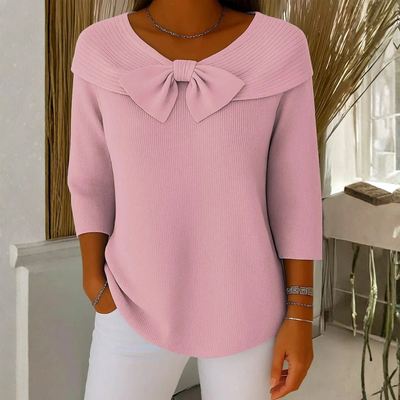 Top Dorothea con Lazo y Manga Tres Cuartos