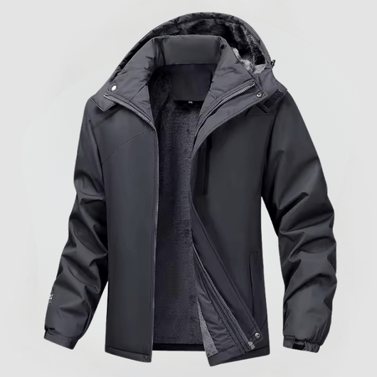 Chaqueta de Invierno Hendrik con Capucha y Cremallera