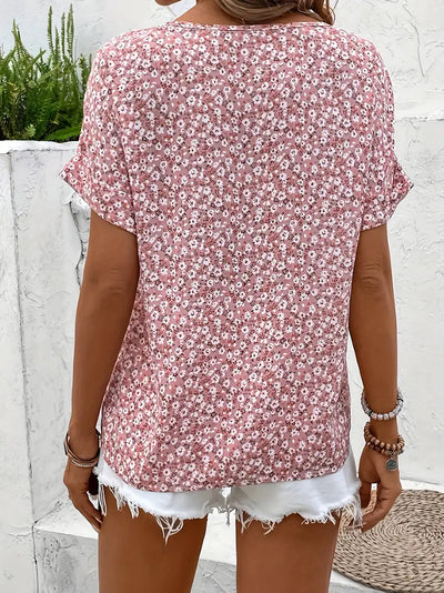 Blusa Doris de Estampado Floral Chic para Verano