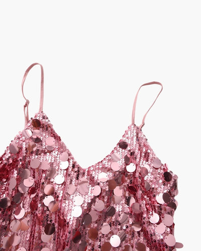 Vestido Corto de Lentejuelas para Fiesta