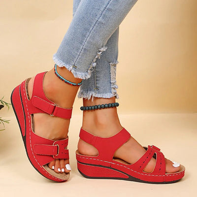 Sandalias de Plataforma Kathrin Ortopédicas con Tiras