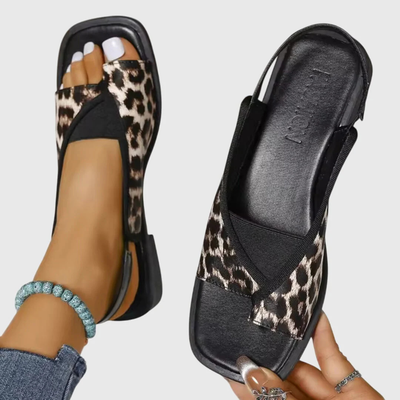 Sandalias Planas Selina con Tiras Bicolor