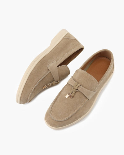 Mocasines de Ante Old Money para Mujer