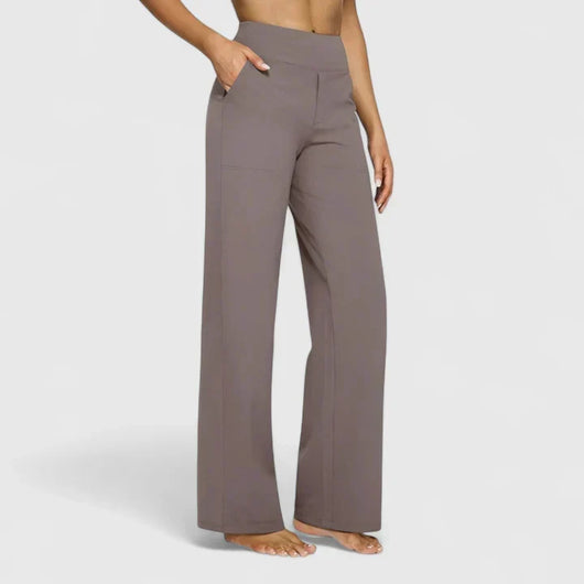 Pantalón Nadine de Pierna Ancha con Cintura Elástica