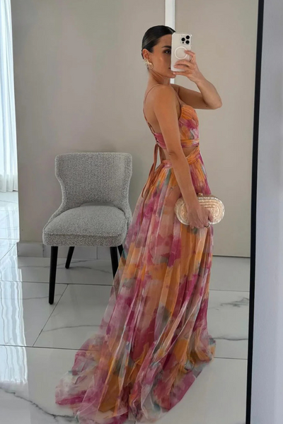 Vestido Maxi Selina Plisado