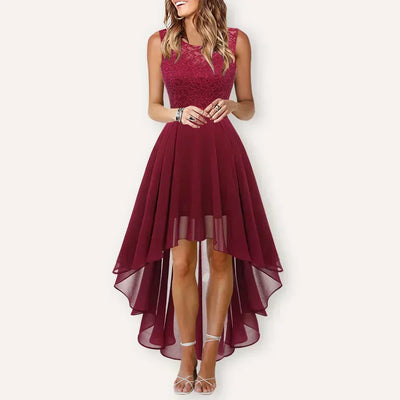 Vestido Midi Helga Asimétrico para Invitadas de Boda