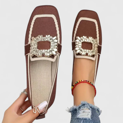Mocasines Doris con Hebilla de Cristal