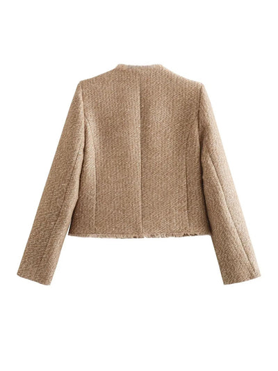 Chaqueta Yvonne de Tweed con Botones