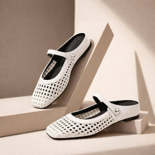 Goldie | Mules Mary Jane Planas Tejidas