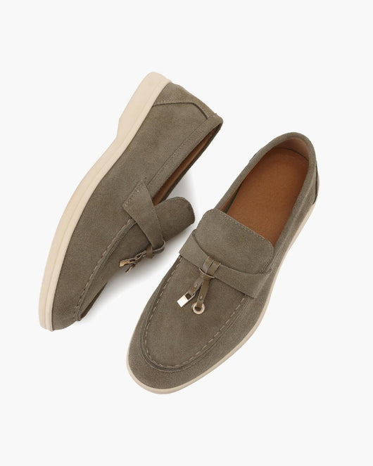 Mocasines de Ante Old Money para Mujer