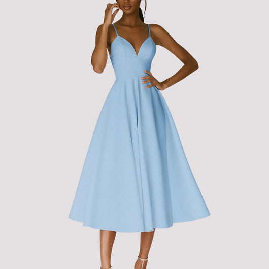 Vestido Midi Regine de Tirantes para Boda