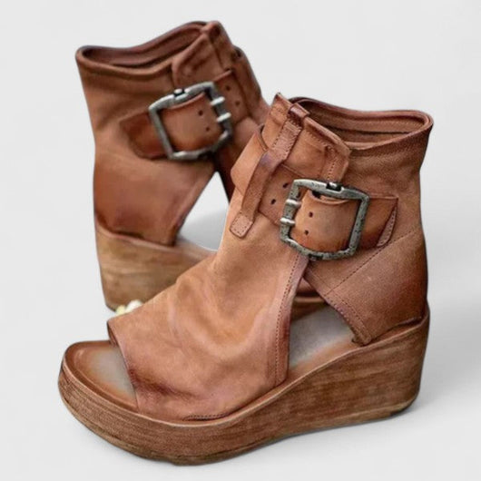 Jess | Sandalias de Cuña con Tira al Tobillo