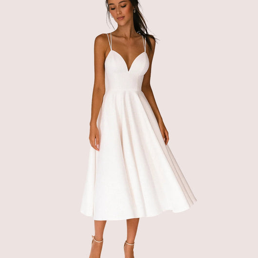 Vestido Midi Regine de Tirantes para Boda